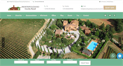 Desktop Screenshot of montepulcianocountryresort.it