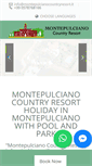 Mobile Screenshot of montepulcianocountryresort.it
