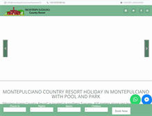 Tablet Screenshot of montepulcianocountryresort.it